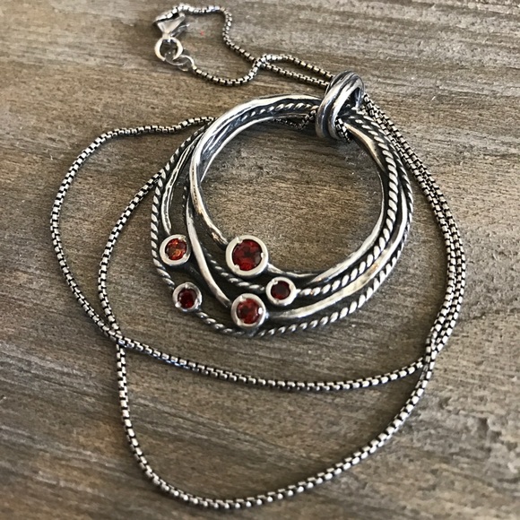 Paz Oxidized 925 Silver Pendant Necklace - NWOT - Picture 2 of 3